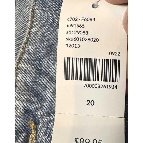 Layne Bryant Signature Fit Relaxed Straight Jean With Side Stripe Size 20 NWT - Picture 9 of 16